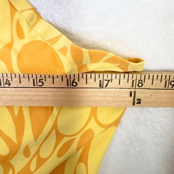Outdoor Voices The Exercise Dress Large Yellow Orange Abstract Floral Activewear - Picture 4 of 9